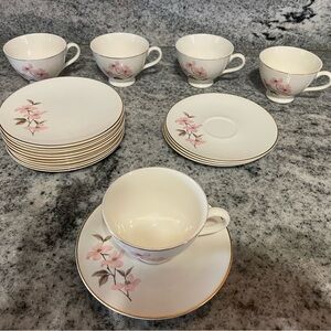 Vintage/Antique Edwin Knowles Pink Dogwood ChinaTea Set. Great condition.